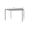 Zestaw Pergola ogrodowa tarasowa aluminiowa NORDVIC Skyline 3 x 4 m Antracyt + Żaluzja 123cm